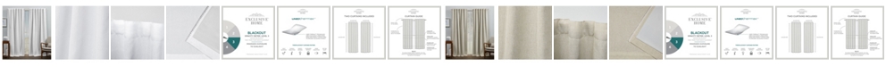 Exclusive Home Curtains Marabel Lined Blackout Hidden Tab Top Curtain Panel Pair, 54" x 84", Set of 2